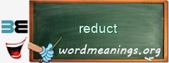 WordMeaning blackboard for reduct